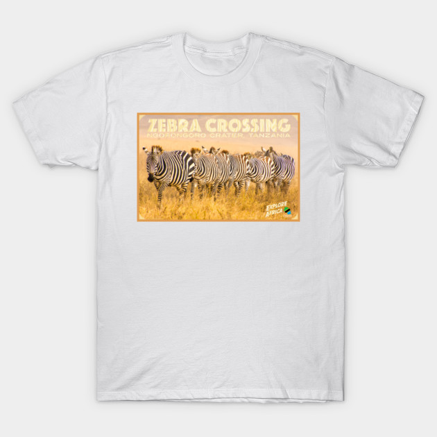 Vintage Ngorongoro Crater Travel Poster T-Shirt-TOZ